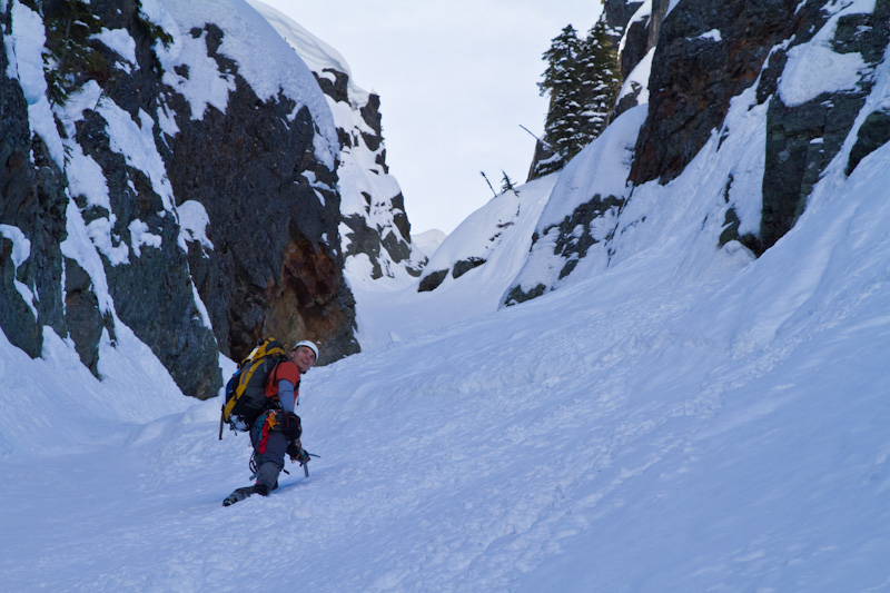 Joe Climbing Couloir